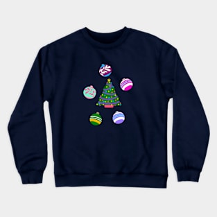 Christmas Trees and Baubles Crewneck Sweatshirt